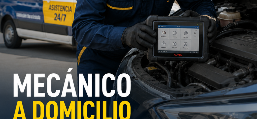Mecánico a domicilio en Bogotá realizando diagnóstico profesional de un vehículo | ASVE