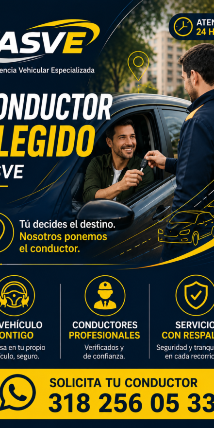 Conductor Elegido ASVE para conducir tu propio vehículo