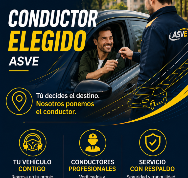 Conductor Elegido ASVE para conducir tu propio vehículo