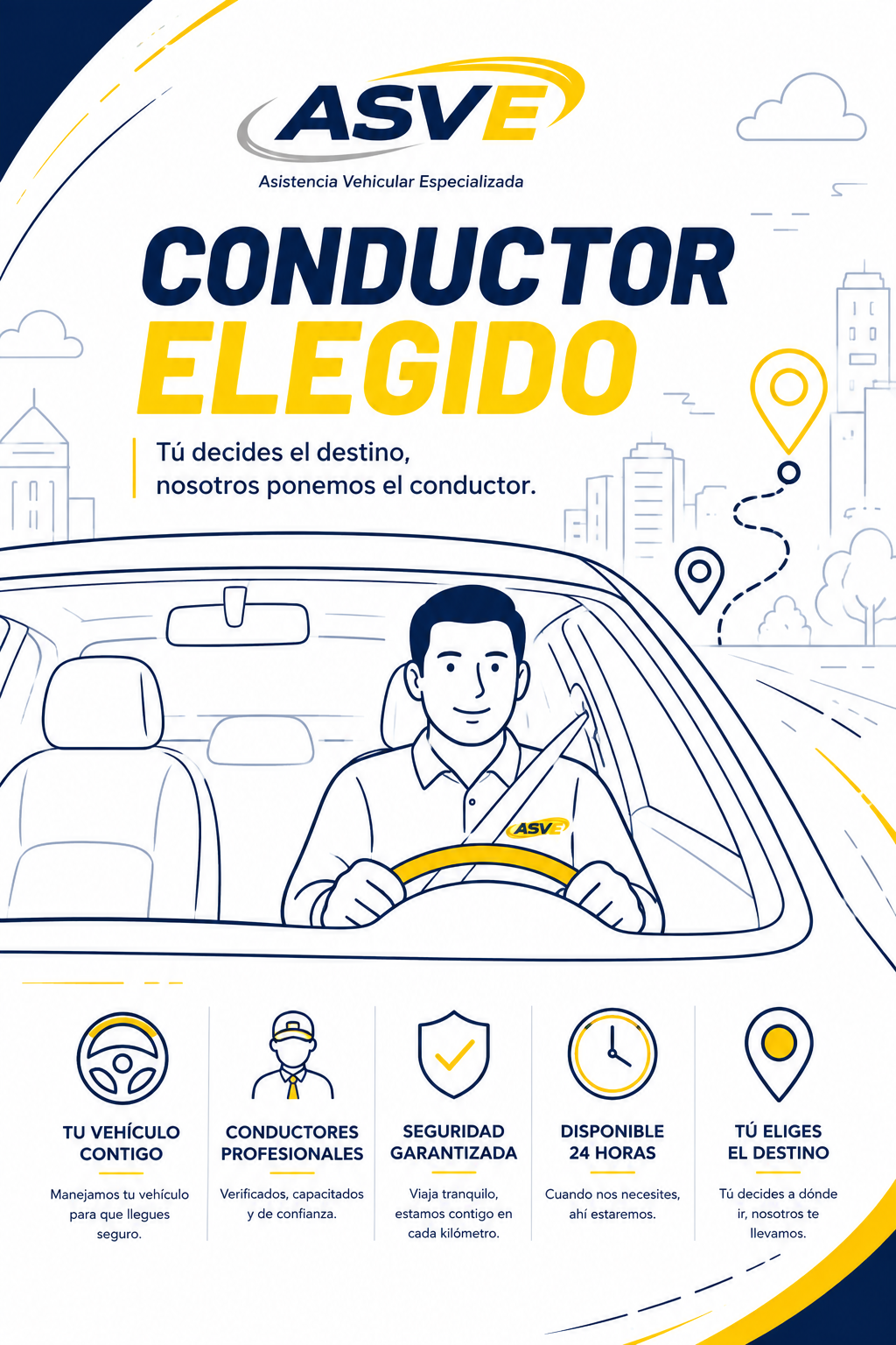 Conductor Elegido ASVE para conducir tu propio vehículo
