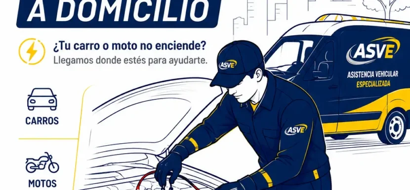 Reinicio de batería a domicilio para carros y motos con ASVE