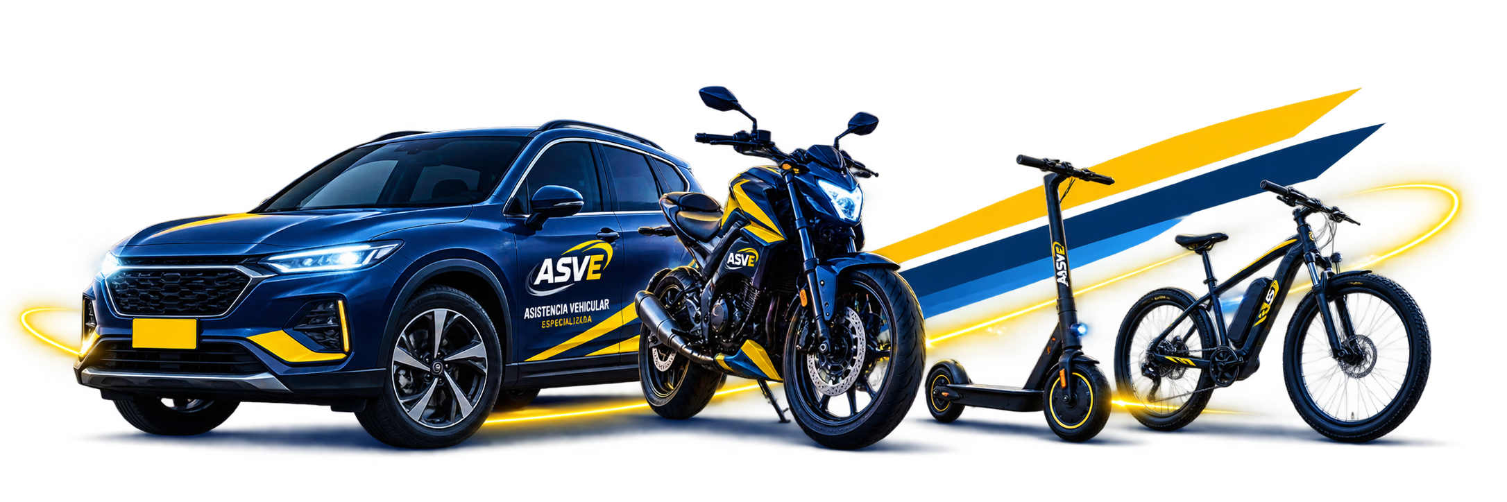 ASVE brinda asistencia vehicular para carros, motos, bicicletas eléctricas y patinetas